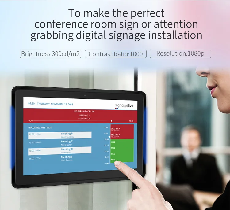 101inch Android Poe Wallmounted Tablet Pc Led Bars Rooted Open Source For Conference Room Scheduling Display - 3 101inch Android Poe Wallmounted Tablet Pc Led Bars Rooted Open Source For Conference Room Scheduling Display - 3