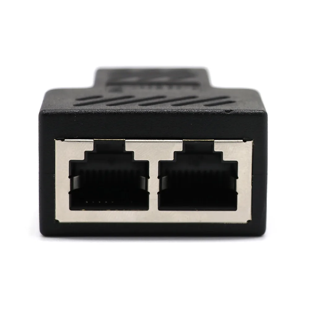 Highspeed 2way Ethernet Cable Adapter Lan Network Splitter Extender Internet Connection Input Output Adapter For Enhanced Connectivity - 4