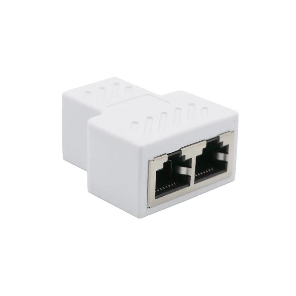Highspeed 2way Ethernet Cable Adapter Lan Network Splitter Extender Internet Connection Input Output Adapter For Enhanced Connectivity - 7