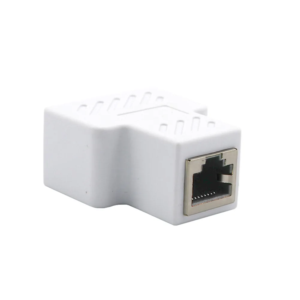 Highspeed 2way Ethernet Cable Adapter Lan Network Splitter Extender Internet Connection Input Output Adapter For Enhanced Connectivity - 8