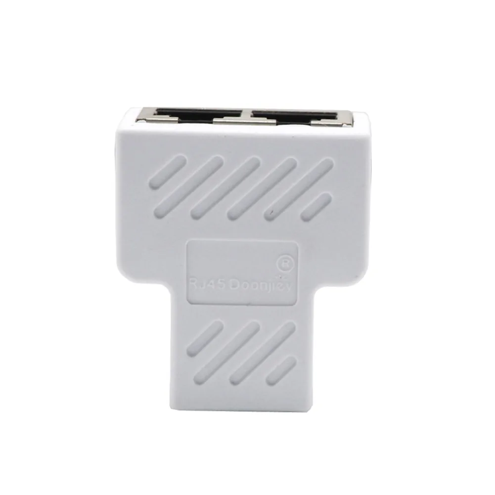 Highspeed 2way Ethernet Cable Adapter Lan Network Splitter Extender Internet Connection Input Output Adapter For Enhanced Connectivity - 10