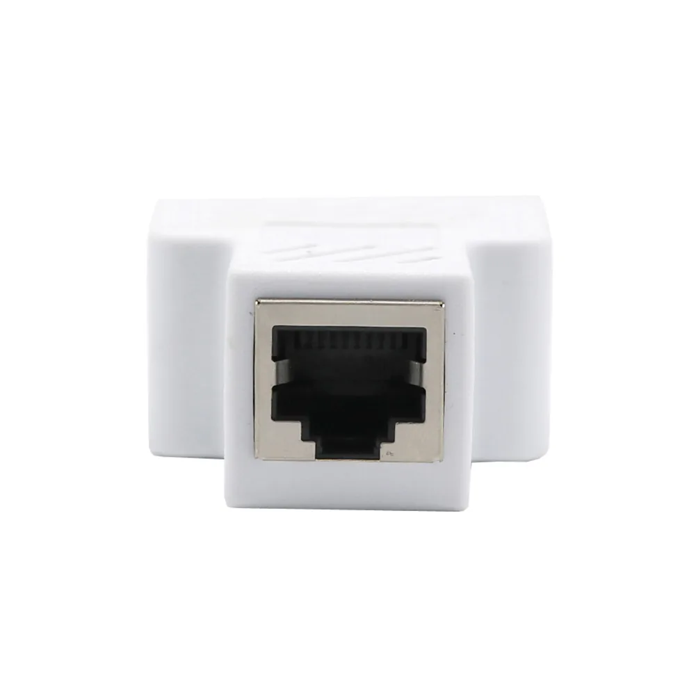 Highspeed 2way Ethernet Cable Adapter Lan Network Splitter Extender Internet Connection Input Output Adapter For Enhanced Connectivity - 11