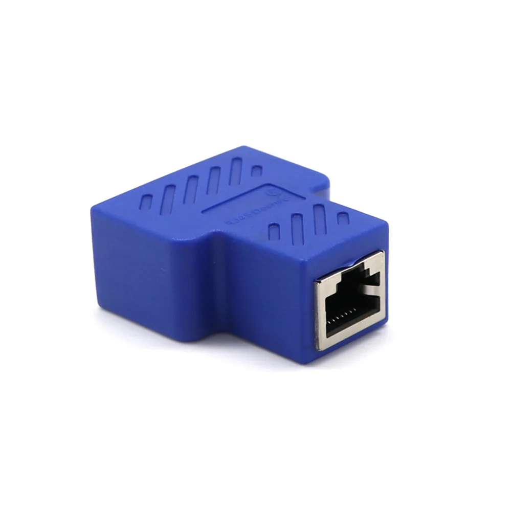 Highspeed 2way Ethernet Cable Adapter Lan Network Splitter Extender Internet Connection Input Output Adapter For Enhanced Connectivity - 14
