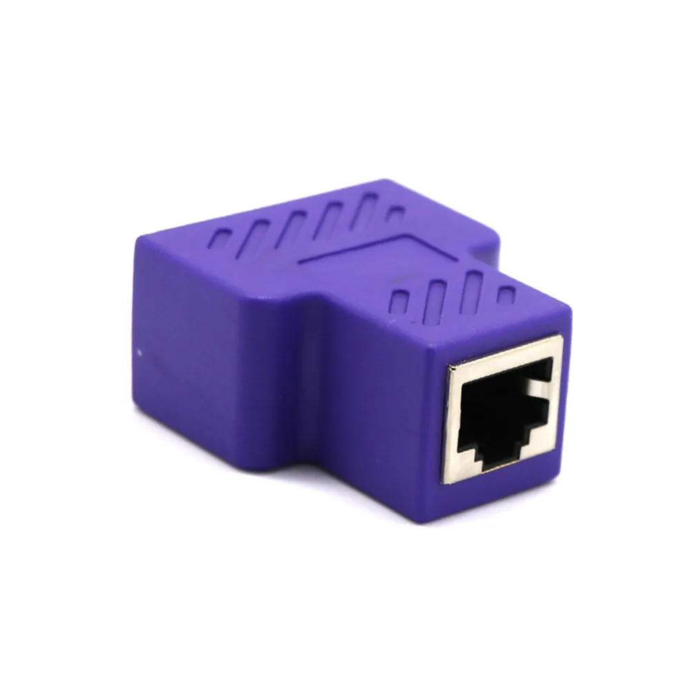Highspeed 2way Ethernet Cable Adapter Lan Network Splitter Extender Internet Connection Input Output Adapter For Enhanced Connectivity - 23