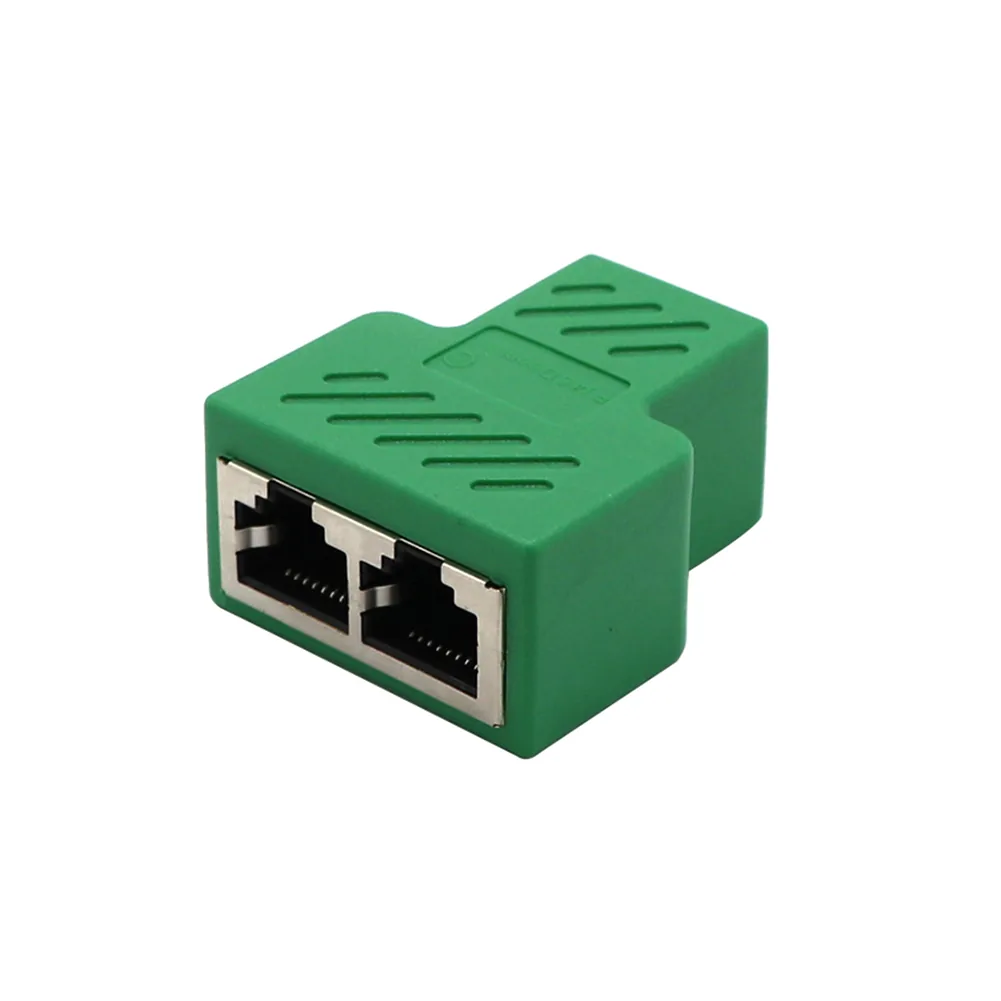 Highspeed 2way Ethernet Cable Adapter Lan Network Splitter Extender Internet Connection Input Output Adapter For Enhanced Connectivity - 27