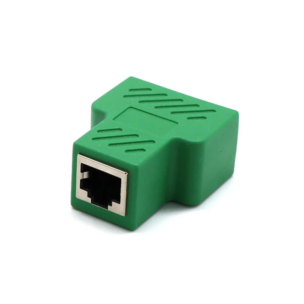 Highspeed 2way Ethernet Cable Adapter Lan Network Splitter Extender Internet Connection Input Output Adapter For Enhanced Connectivity - 28