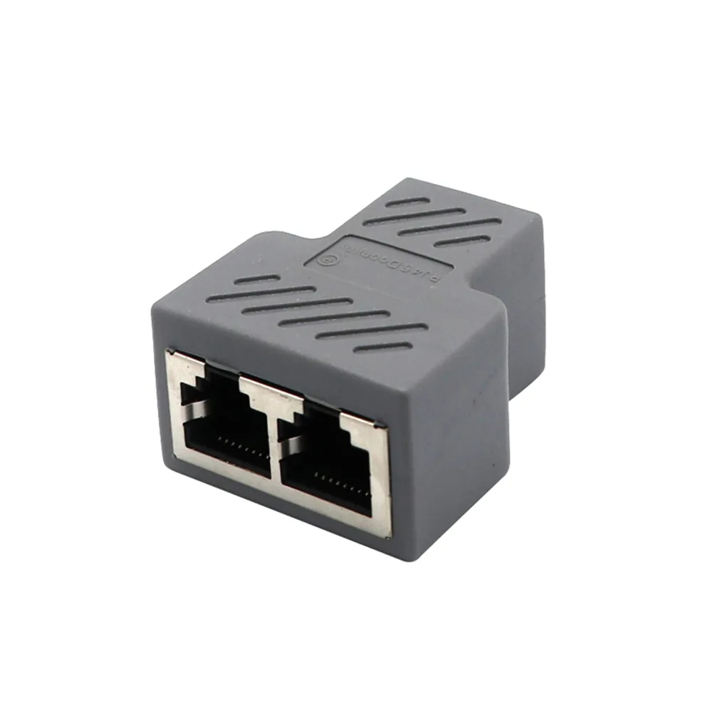 Highspeed 2way Ethernet Cable Adapter Lan Network Splitter Extender Internet Connection Input Output Adapter For Enhanced Connectivity - 32