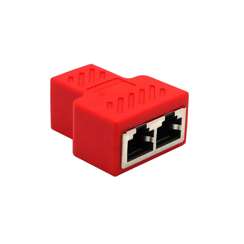 Highspeed 2way Ethernet Cable Adapter Lan Network Splitter Extender Internet Connection Input Output Adapter For Enhanced Connectivity - 37