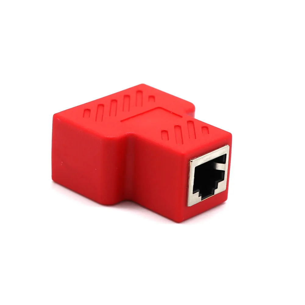 Highspeed 2way Ethernet Cable Adapter Lan Network Splitter Extender Internet Connection Input Output Adapter For Enhanced Connectivity - 38