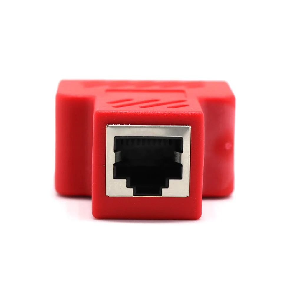 Highspeed 2way Ethernet Cable Adapter Lan Network Splitter Extender Internet Connection Input Output Adapter For Enhanced Connectivity - 41