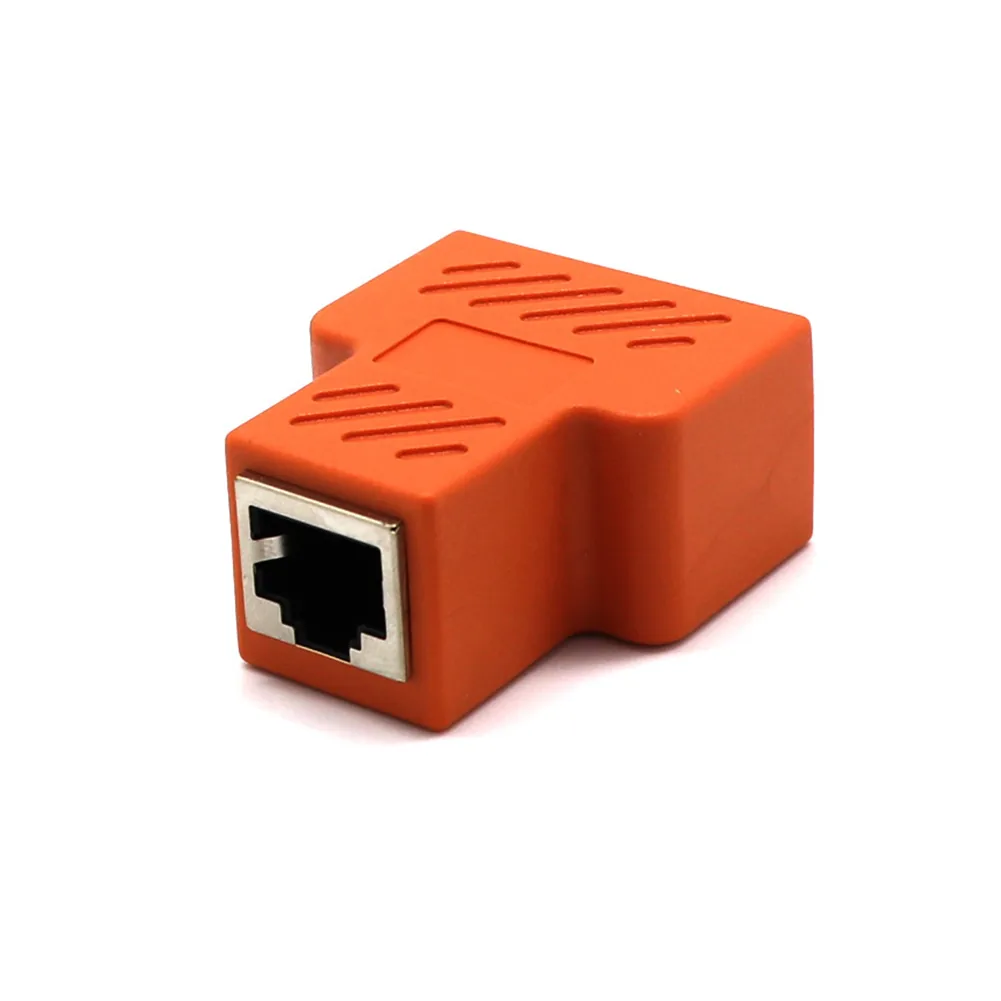 Highspeed 2way Ethernet Cable Adapter Lan Network Splitter Extender Internet Connection Input Output Adapter For Enhanced Connectivity - 43