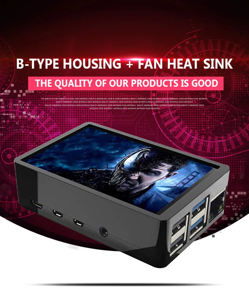 Raspberry Pi 4 Model B 35 Inch Touch Screen Lcd Display 480x320 With Stylus Pen And Dual Use Abs Protective Case Shell - 1 Raspberry Pi 4 Model B 35 Inch Touch Screen Lcd Display 480x320 With Stylus Pen And Dual Use Abs Protective Case Shell - 1