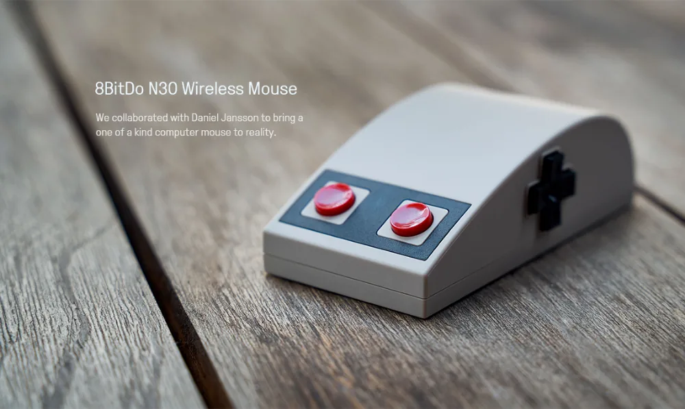 8bitdo N30 Wireless Mouse 3d Touch Panel Dpad Navigation Compatible With Windows Mac Os - 2