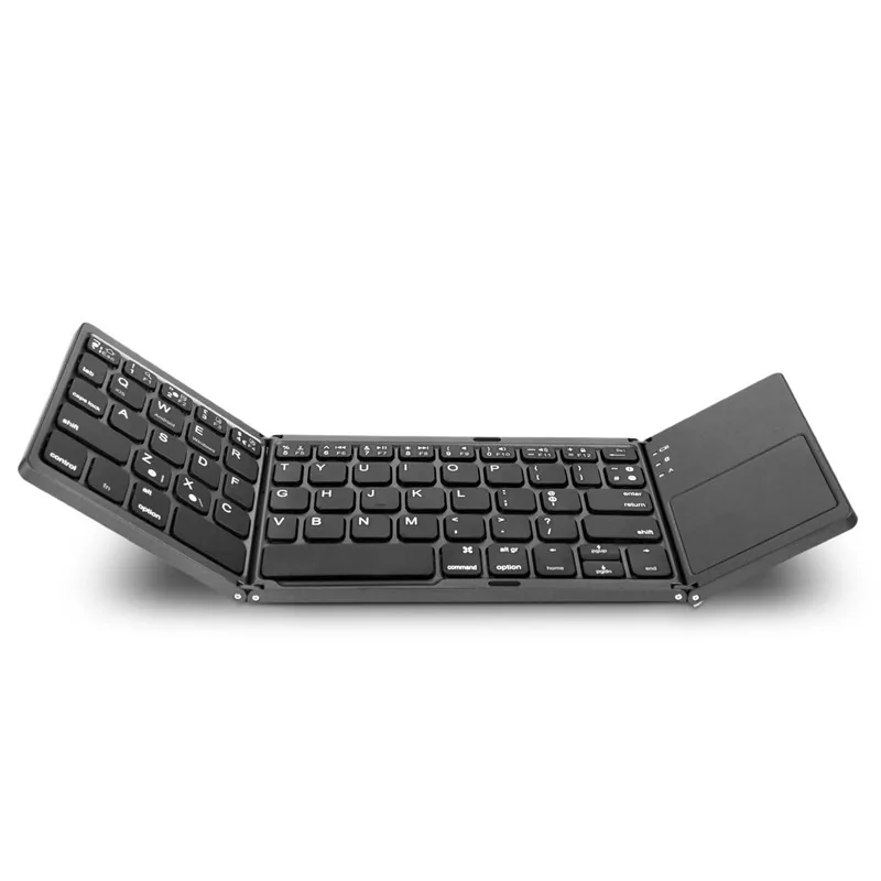 Avatto B033 Compact Bluetooth Keyboard Foldable Wireless Keypad With Touchpad Compatible With Windows Android Ios Ipad Phone - 1 Avatto B033 Compact Bluetooth Keyboard Foldable Wireless Keypad With Touchpad Compatible With Windows Android Ios Ipad Phone - 1