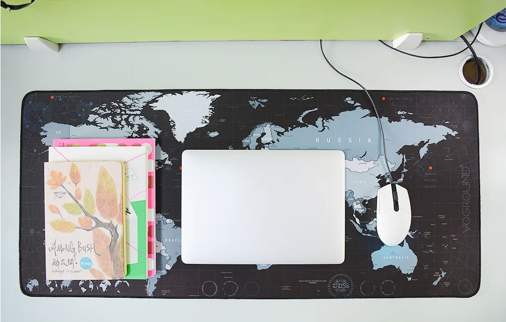 Extra Large Antislip Gaming Mouse Pad With World Map Design Natural Rubber Locking Edge Ideal For Gamers - 6 Extra Large Antislip Gaming Mouse Pad With World Map Design Natural Rubber Locking Edge Ideal For Gamers - 6