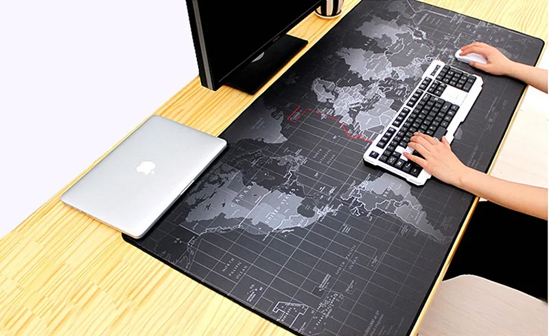 Extra Large Antislip Gaming Mouse Pad With World Map Design Natural Rubber Locking Edge Ideal For Gamers - 9 Extra Large Antislip Gaming Mouse Pad With World Map Design Natural Rubber Locking Edge Ideal For Gamers - 9