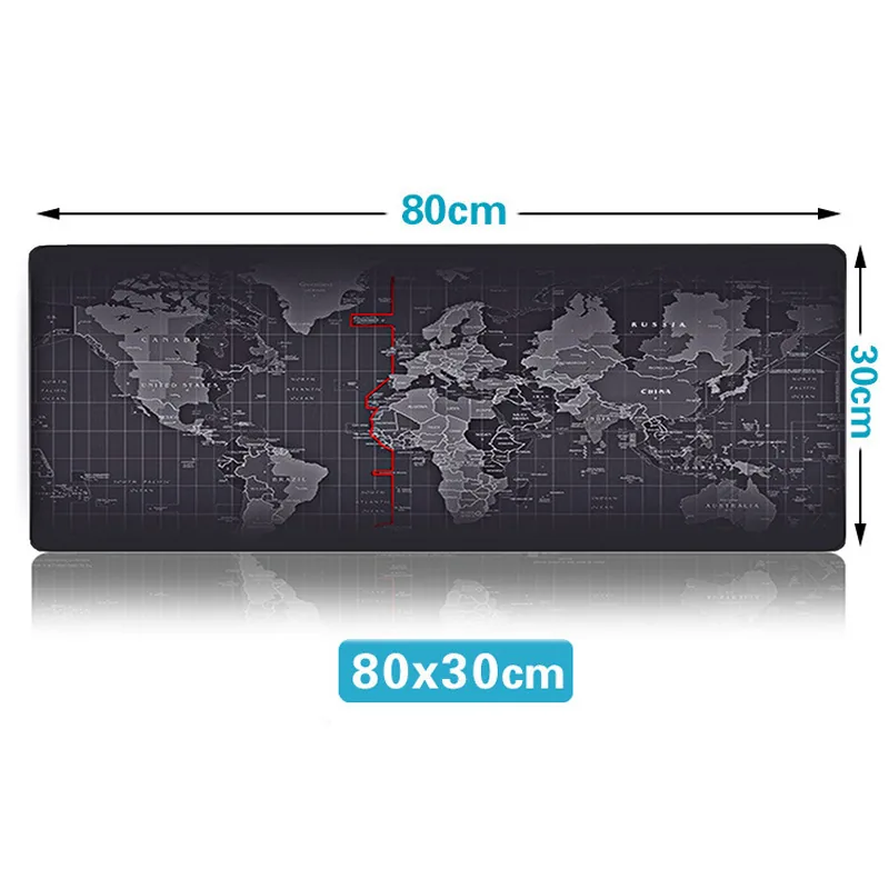Extra Large Antislip Gaming Mouse Pad With World Map Design Natural Rubber Locking Edge Ideal For Gamers - 16 Extra Large Antislip Gaming Mouse Pad With World Map Design Natural Rubber Locking Edge Ideal For Gamers - 16