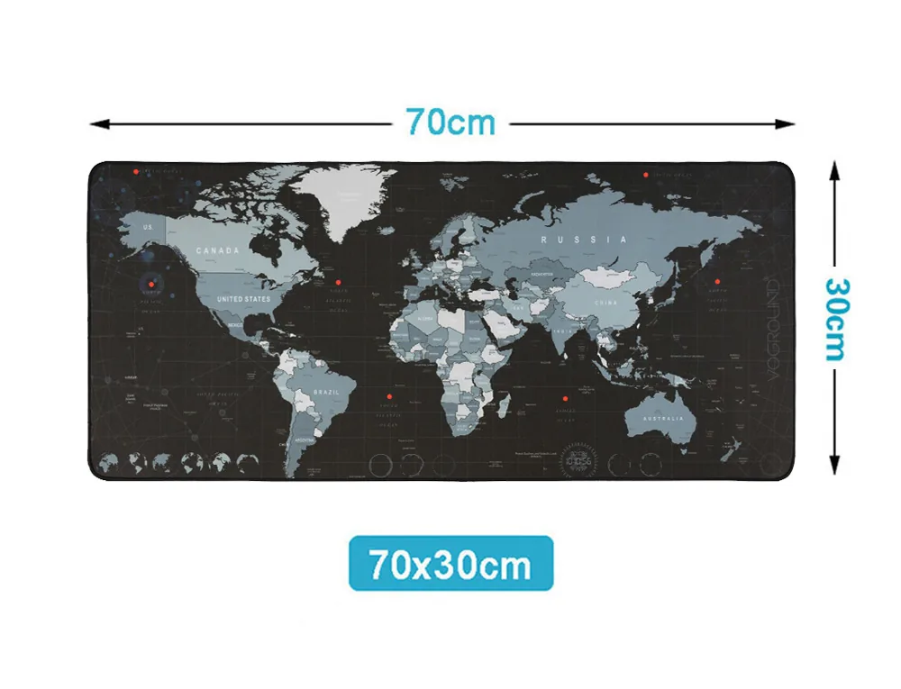 Extra Large Antislip Gaming Mouse Pad With World Map Design Natural Rubber Locking Edge Ideal For Gamers - 19 Extra Large Antislip Gaming Mouse Pad With World Map Design Natural Rubber Locking Edge Ideal For Gamers - 19