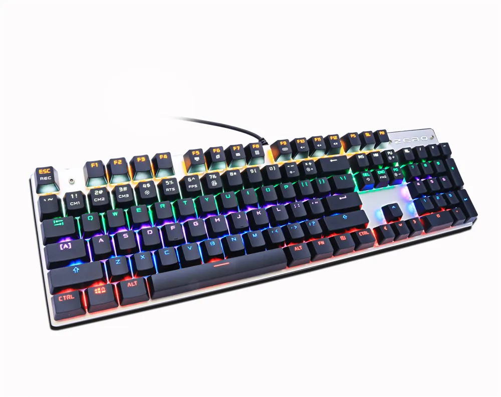 Metoo Edition 87key Mechanical Gaming Keyboard With Blue Switches Russian Sticker For Tablet Desktop - 8