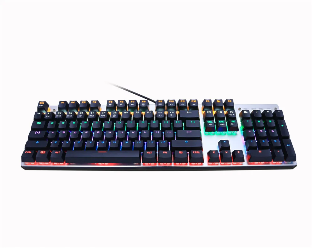 Metoo Edition 87key Mechanical Gaming Keyboard With Blue Switches Russian Sticker For Tablet Desktop - 9