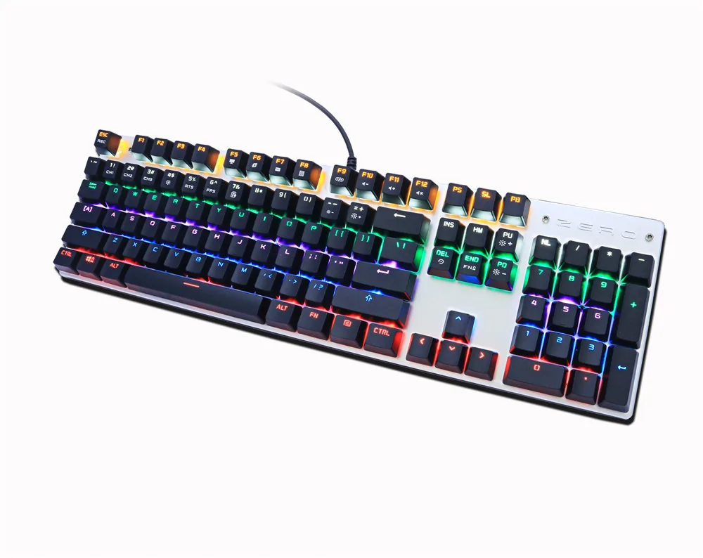 Metoo Edition 87key Mechanical Gaming Keyboard With Blue Switches Russian Sticker For Tablet Desktop - 10