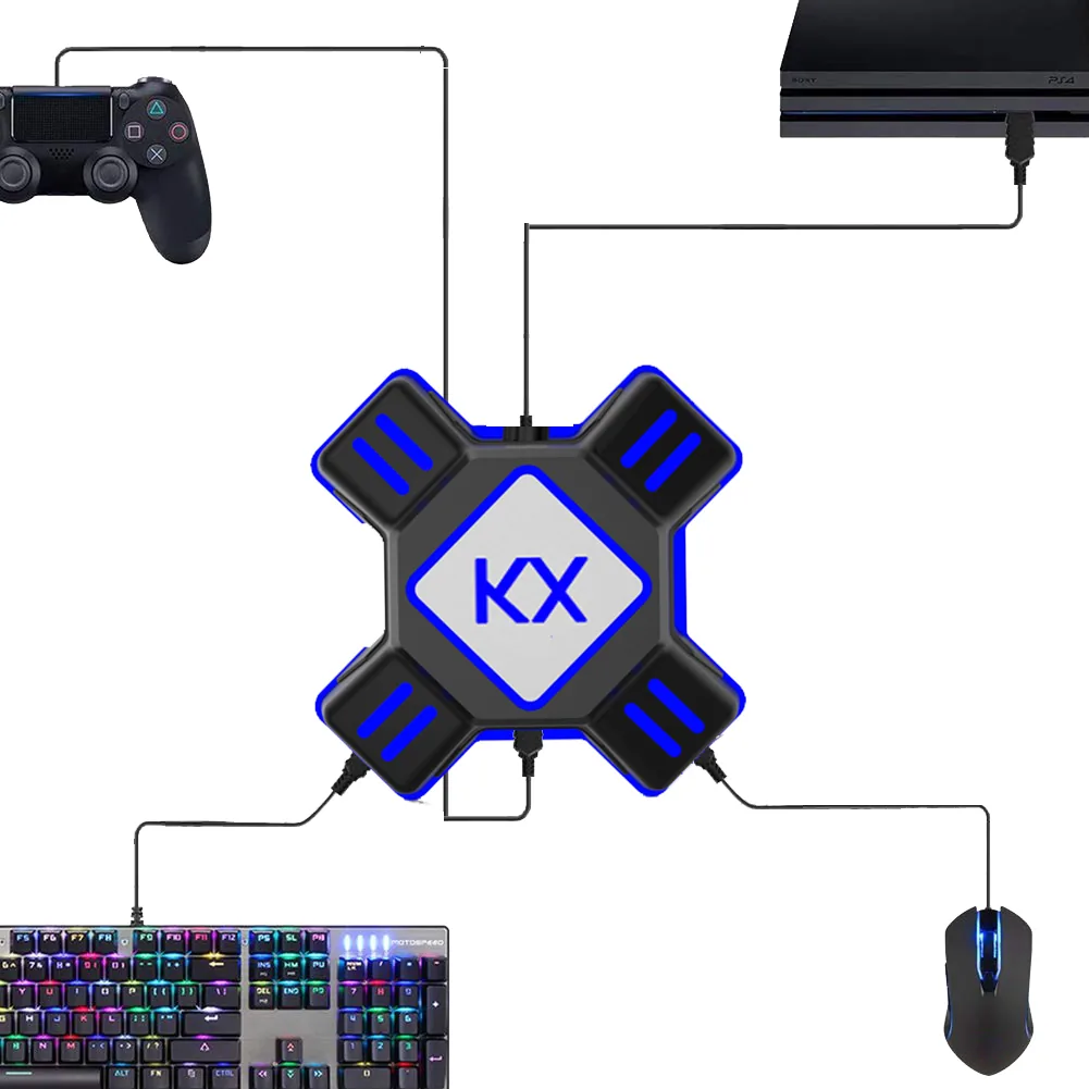 Ps4ps3xbox Onenintendo Switch Keyboard Mouse Adapter Gamepad Controller Converter Fps Game Accessories - 9