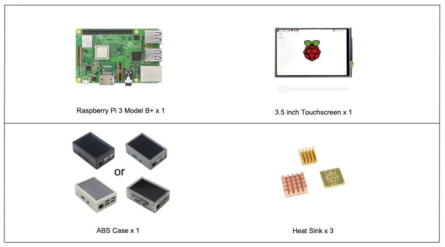 Raspberry Pi 3 Model B With 5 Inch Touchscreen Lcd 32gb Sd Card Abs Case 3a Power Adapter Hdmi Heatsinks Perfect For Rpi 3b Projects - 6