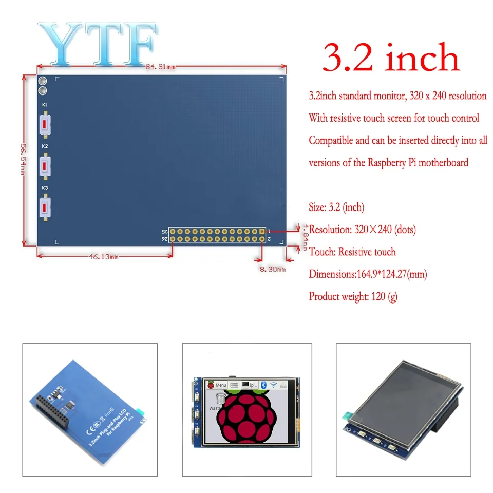 Raspberry Pi 3b 4b Compatible Touch Screen Hdmi Lcd Display Module 110 Inch - 1 Raspberry Pi 3b 4b Compatible Touch Screen Hdmi Lcd Display Module 110 Inch - 1