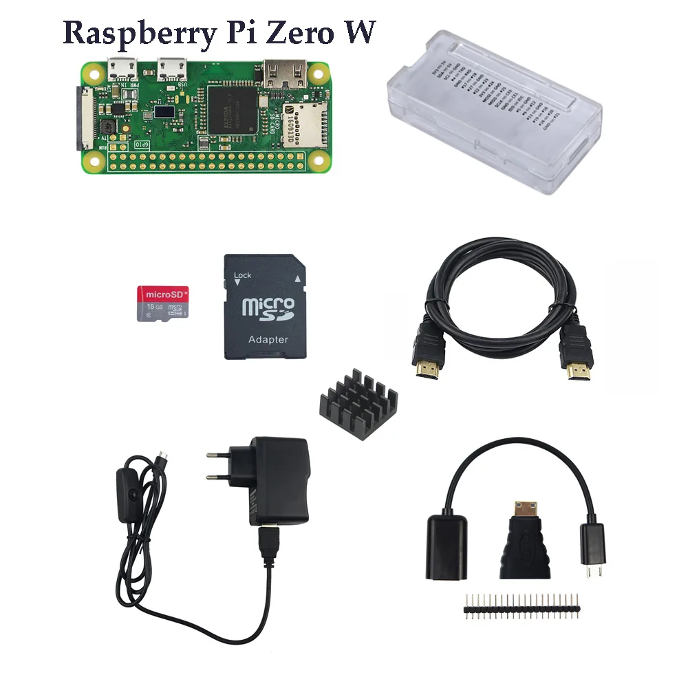 Raspberry Pi Zero W Starter Kit 1 3 Board 16gb Sd Card Power Adapter Abs Case Heat Sink - 3 Raspberry Pi Zero W Starter Kit 1 3 Board 16gb Sd Card Power Adapter Abs Case Heat Sink - 3