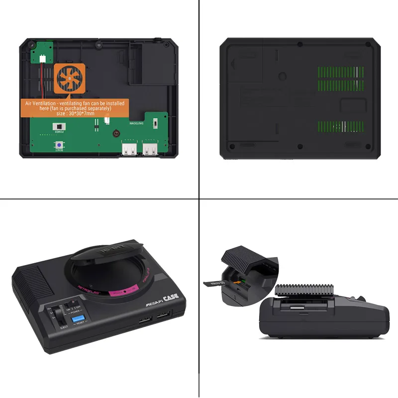 Retroflag Classic Raspberry Pi 3 Model B Case With Usb Controller Fan Heatsinks Power Adapter For Retropie - 6 Retroflag Classic Raspberry Pi 3 Model B Case With Usb Controller Fan Heatsinks Power Adapter For Retropie - 6