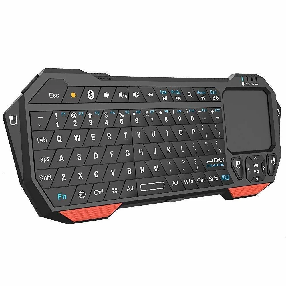 Seenda Mini Bluetooth Keyboard With Builtin Touchpad Compatible With Android Ios Windows Tv Projector - 1 Seenda Mini Bluetooth Keyboard With Builtin Touchpad Compatible With Android Ios Windows Tv Projector - 1