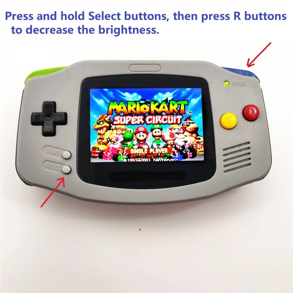 Gameboy Advance Gba Backlit Lcd Screen Kit V2 Ips 10level Brightness With Precut Shell Case - 2 Gameboy Advance Gba Backlit Lcd Screen Kit V2 Ips 10level Brightness With Precut Shell Case - 2