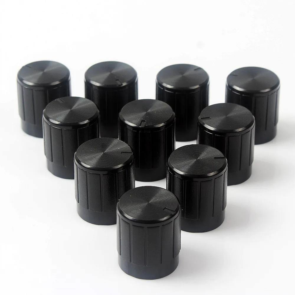 10pcs Plastic Potentiometer Knobs 14x16mm For Volume Control And Encoder Devices - 2 10pcs Plastic Potentiometer Knobs 14x16mm For Volume Control And Encoder Devices - 2