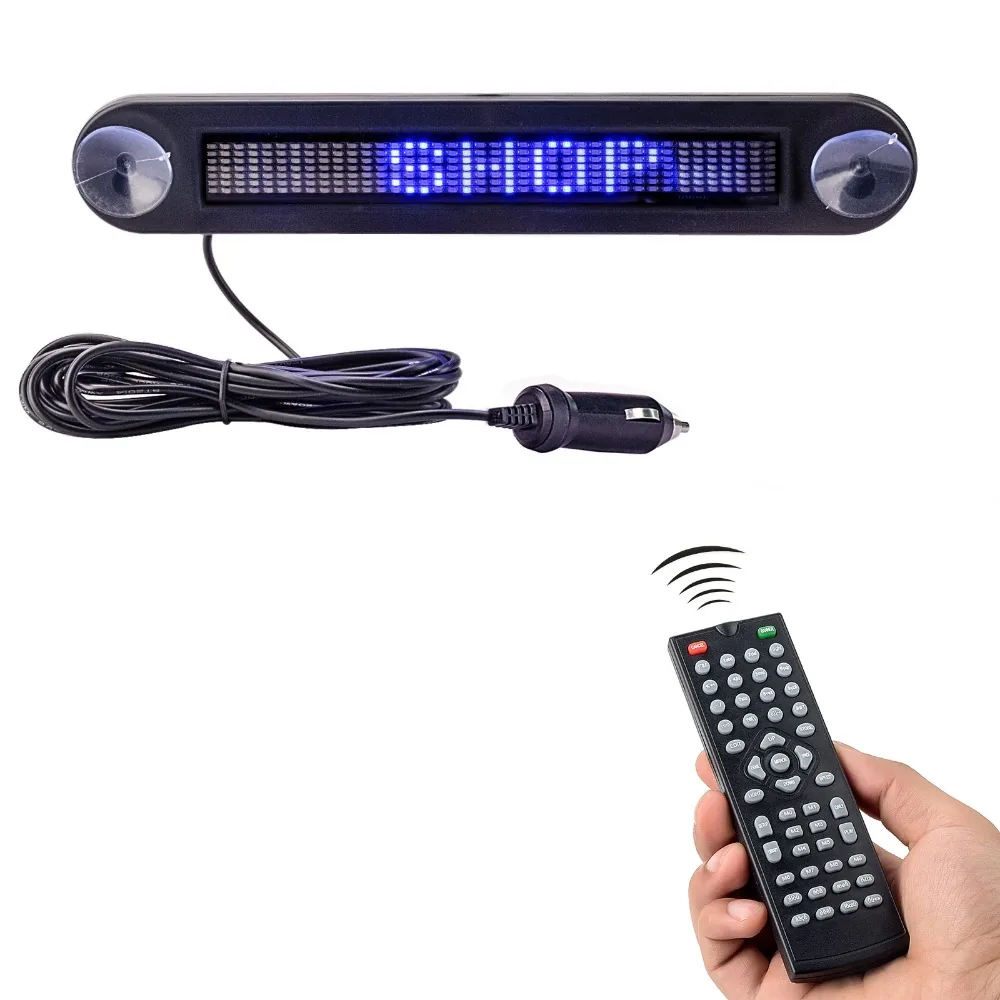 Programmable 12v Red Led Car Sign 30cm Scrolling Advertising Message Mirror Display Rear Window Moving Signs With Remote - 6 Programmable 12v Red Led Car Sign 30cm Scrolling Advertising Message Mirror Display Rear Window Moving Signs With Remote - 6