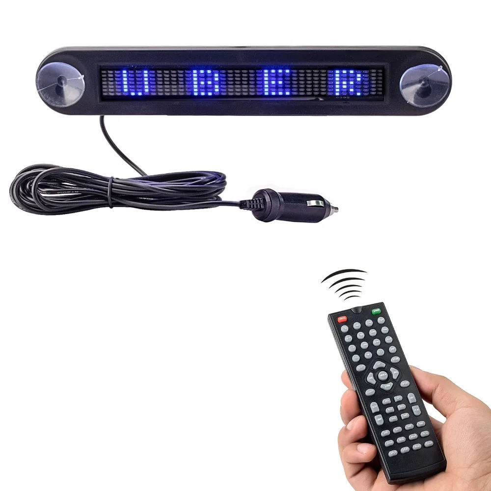 Programmable 12v Red Led Car Sign 30cm Scrolling Advertising Message Mirror Display Rear Window Moving Signs With Remote - 3 Programmable 12v Red Led Car Sign 30cm Scrolling Advertising Message Mirror Display Rear Window Moving Signs With Remote - 3