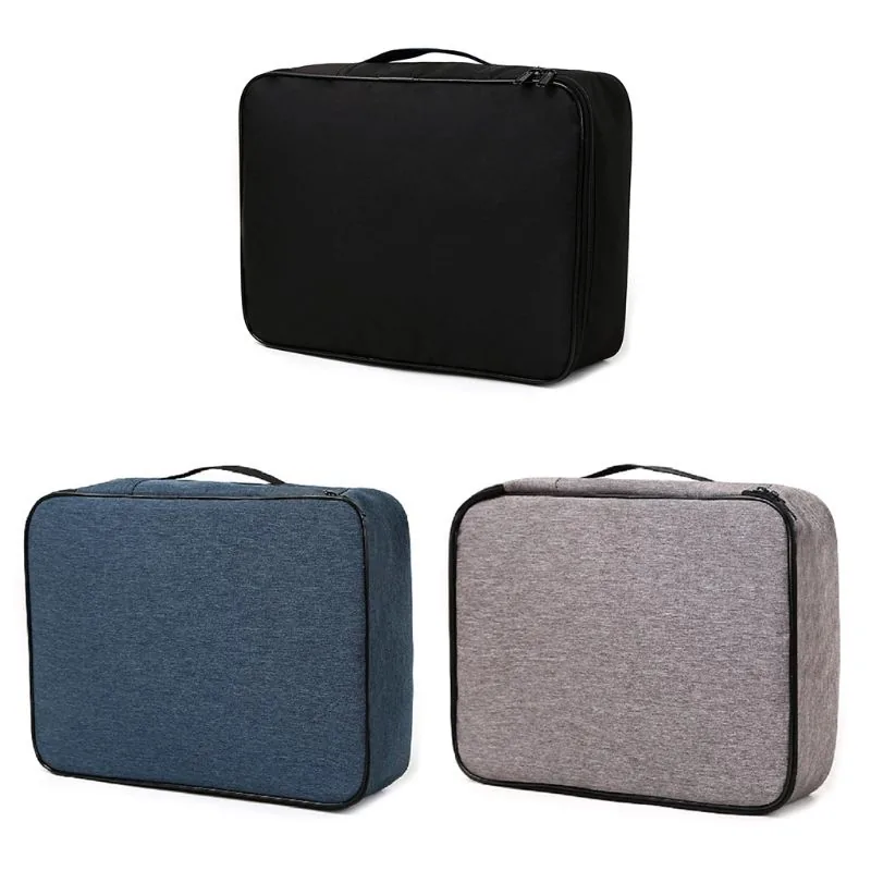 Luxury A4 Pu Leather Briefcase Zipper Office Document Bag Business Meeting Handbag Filing Product File Folder Case - 11 Luxury A4 Pu Leather Briefcase Zipper Office Document Bag Business Meeting Handbag Filing Product File Folder Case - 11