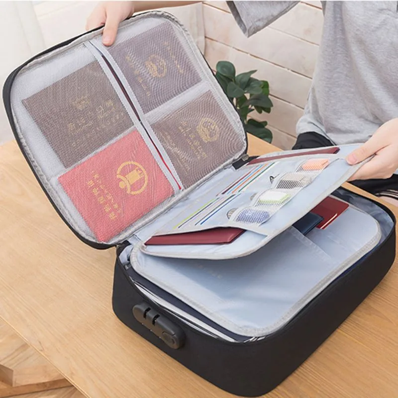 Luxury A4 Pu Leather Briefcase Zipper Office Document Bag Business Meeting Handbag Filing Product File Folder Case - 14 Luxury A4 Pu Leather Briefcase Zipper Office Document Bag Business Meeting Handbag Filing Product File Folder Case - 14
