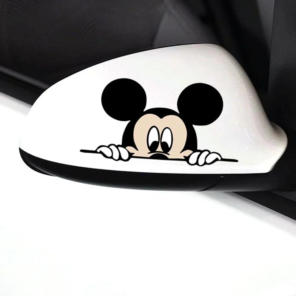 2pack Disney Mickey Minnie Decal Car Bumper Stickers Vinyl Rear View Mirror Cartoon Auto Body Pattern - 5 2pack Disney Mickey Minnie Decal Car Bumper Stickers Vinyl Rear View Mirror Cartoon Auto Body Pattern - 5