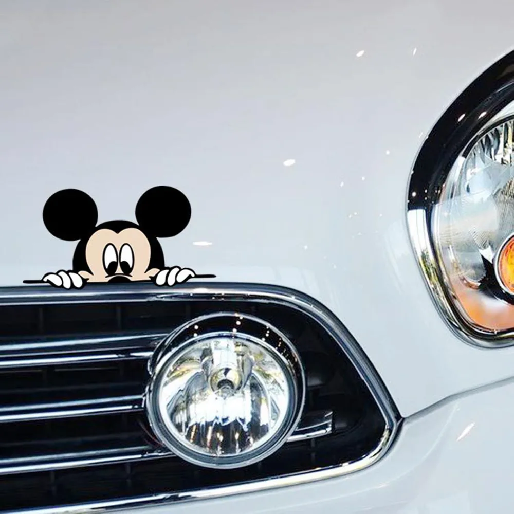 2pack Disney Mickey Minnie Decal Car Bumper Stickers Vinyl Rear View Mirror Cartoon Auto Body Pattern - 7 2pack Disney Mickey Minnie Decal Car Bumper Stickers Vinyl Rear View Mirror Cartoon Auto Body Pattern - 7