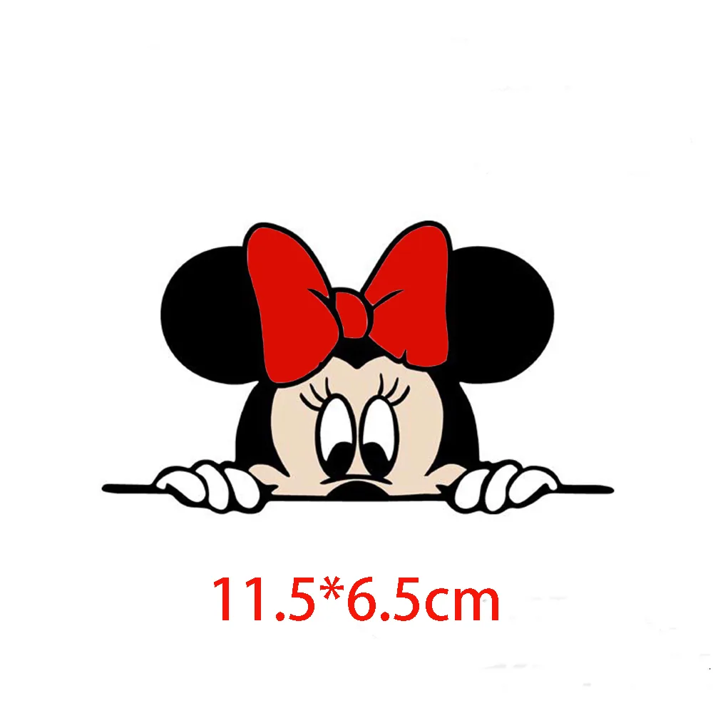 2pack Disney Mickey Minnie Decal Car Bumper Stickers Vinyl Rear View Mirror Cartoon Auto Body Pattern - 1 2pack Disney Mickey Minnie Decal Car Bumper Stickers Vinyl Rear View Mirror Cartoon Auto Body Pattern - 1