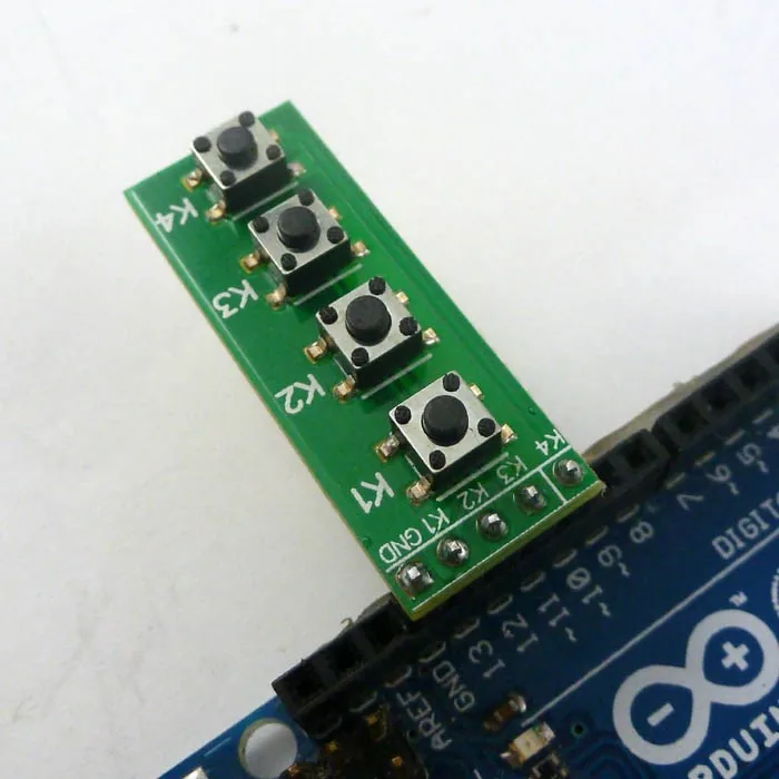 Arduino Compatible 8pcs Push Button Switch 4 Keyboard Module Keypad Suitable For Due Leonardo Zero Tre Micro Banana Pi Zigbee - 2 Arduino Compatible 8pcs Push Button Switch 4 Keyboard Module Keypad Suitable For Due Leonardo Zero Tre Micro Banana Pi Zigbee - 2
