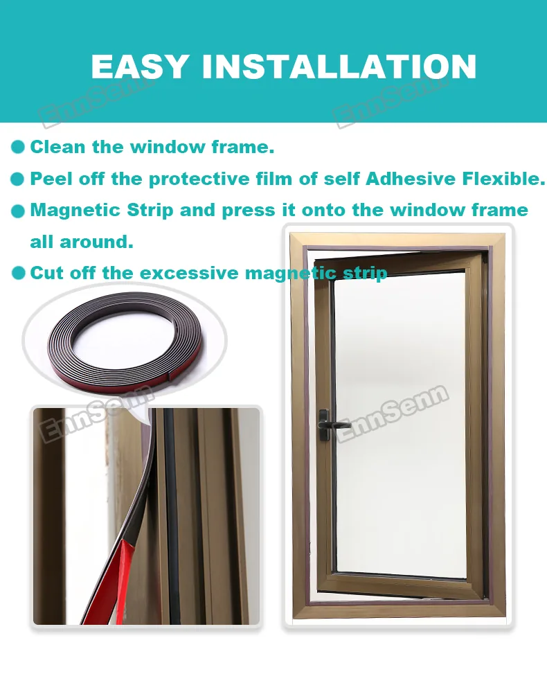 Customizable Magnetic Window Screen Mesh Adjustable Washable Invisible Fly And Mosquito Net For Motorhomes - 8 Customizable Magnetic Window Screen Mesh Adjustable Washable Invisible Fly And Mosquito Net For Motorhomes - 8