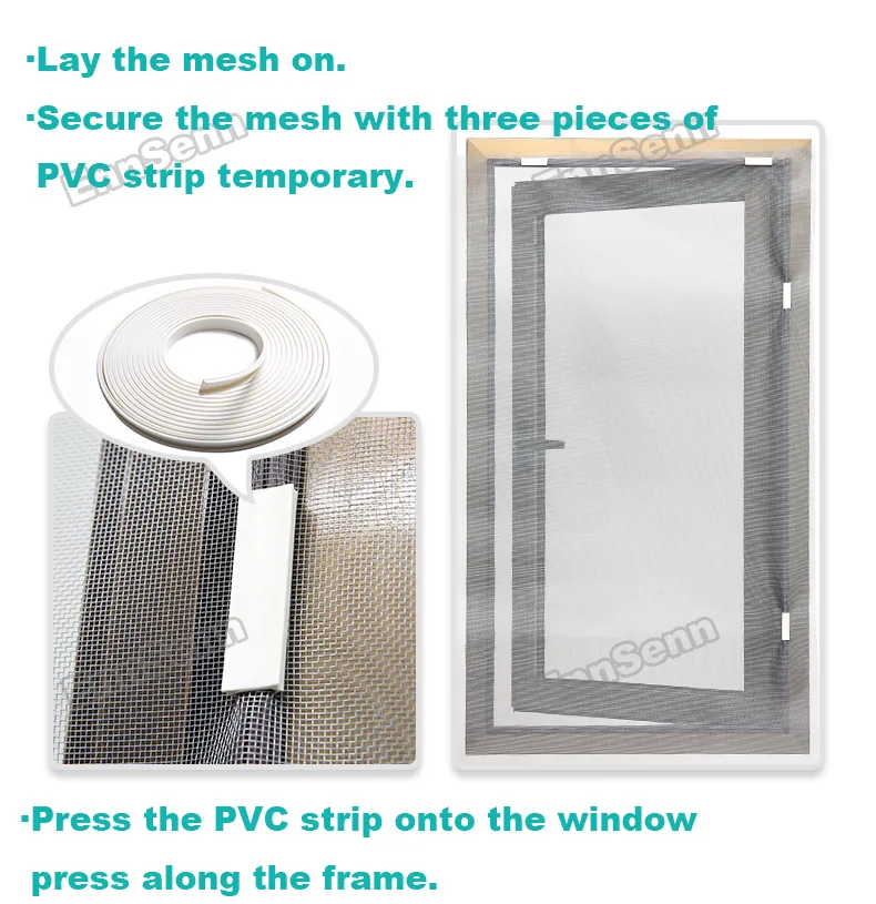 Customizable Magnetic Window Screen Mesh Adjustable Washable Invisible Fly And Mosquito Net For Motorhomes - 10 Customizable Magnetic Window Screen Mesh Adjustable Washable Invisible Fly And Mosquito Net For Motorhomes - 10
