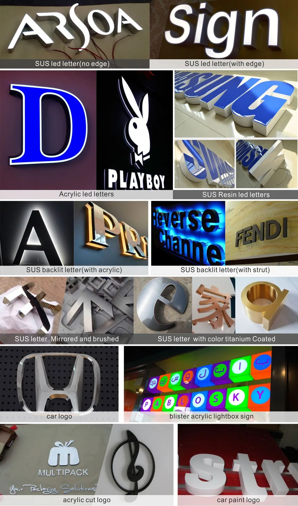 Led Illuminated Acrylic Storefront Signs Backlit Channel Letter Business Display Signage - 1