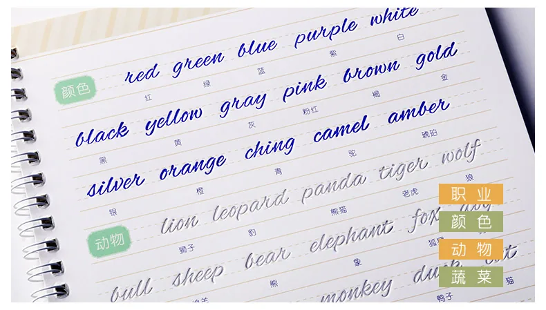 3d Groove Circular English Alphabet Handwriting Practice Book Auto Dry Repeat Writing Exercise Copybook - 5