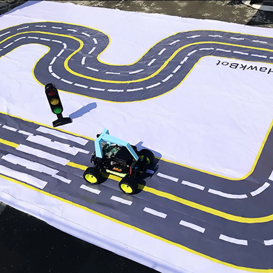 Raspberry Pi4 Programmable Ai Robot Car Kit Diy Autonomous Racing Vehicle With Track For Software Development - 9