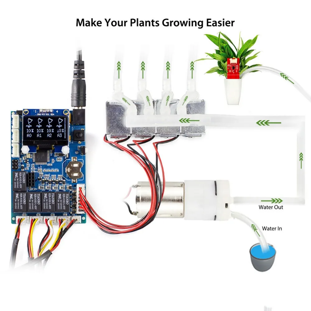 Arduino Diy Plant Watering Kit With Automatic Program Device And Capacitive Soil Moisture Sensor - 3