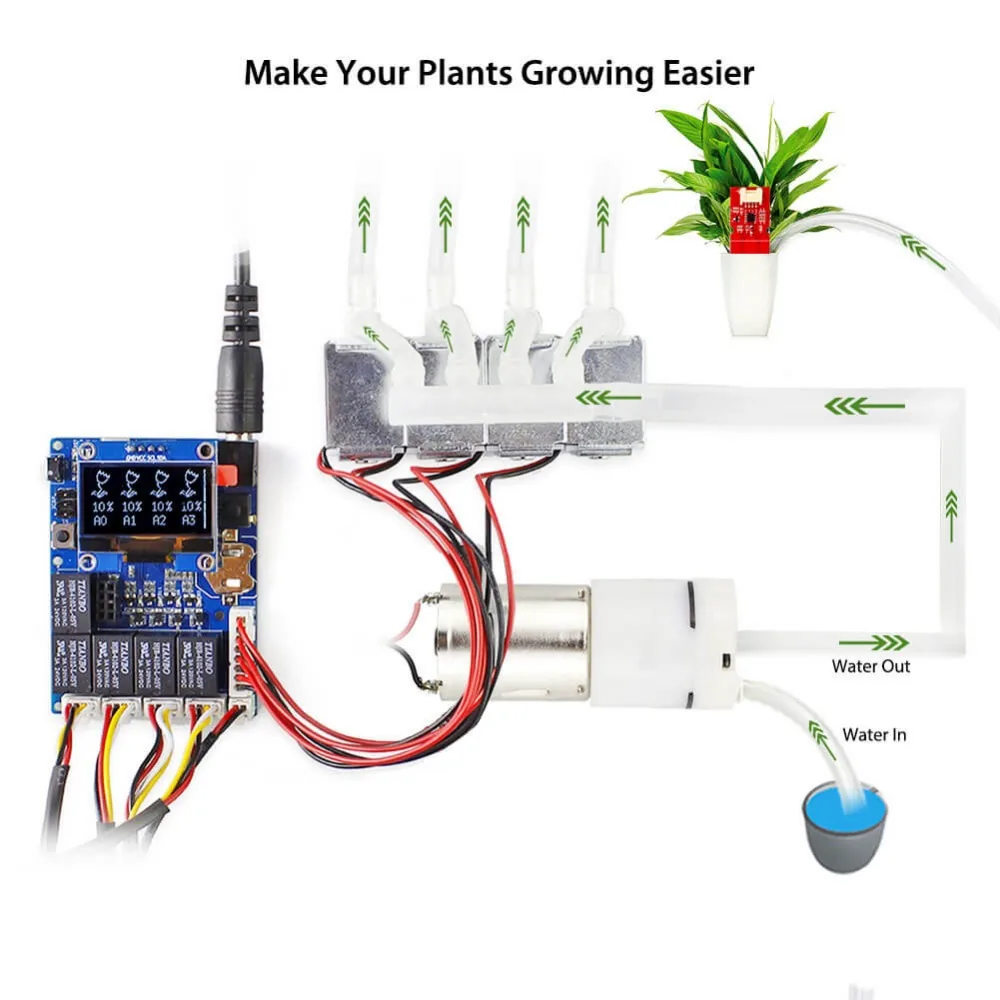 Arduino Diy Plant Watering Kit With Automatic Program Device And Capacitive Soil Moisture Sensor - 4