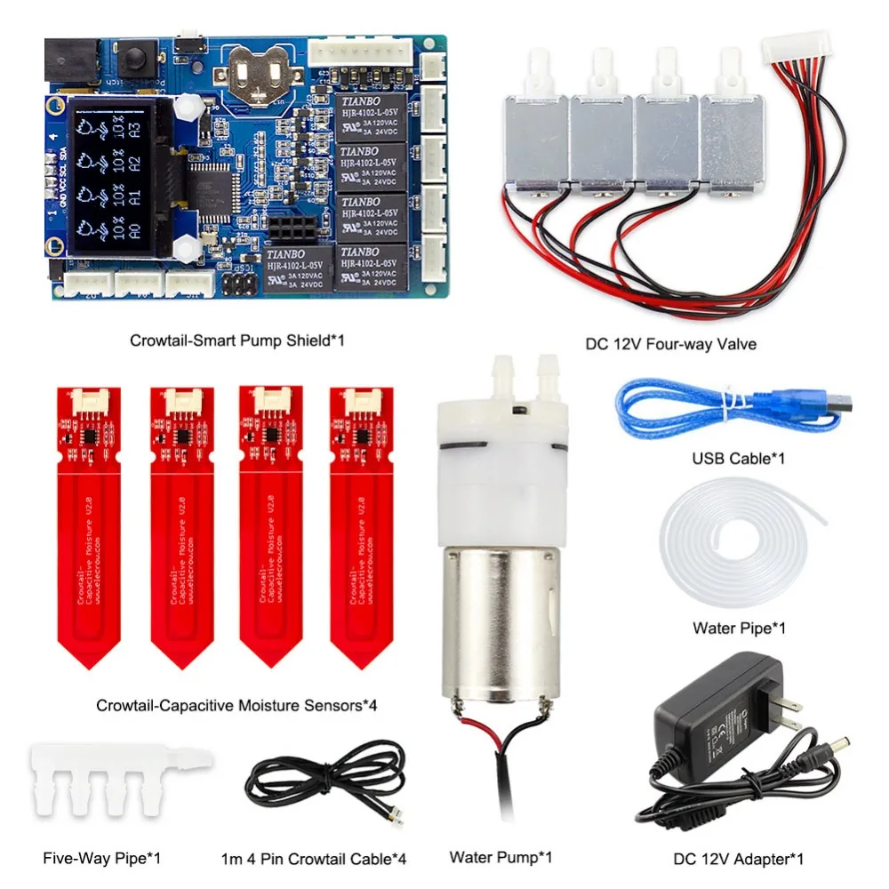 Arduino Diy Plant Watering Kit With Automatic Program Device And Capacitive Soil Moisture Sensor - 5