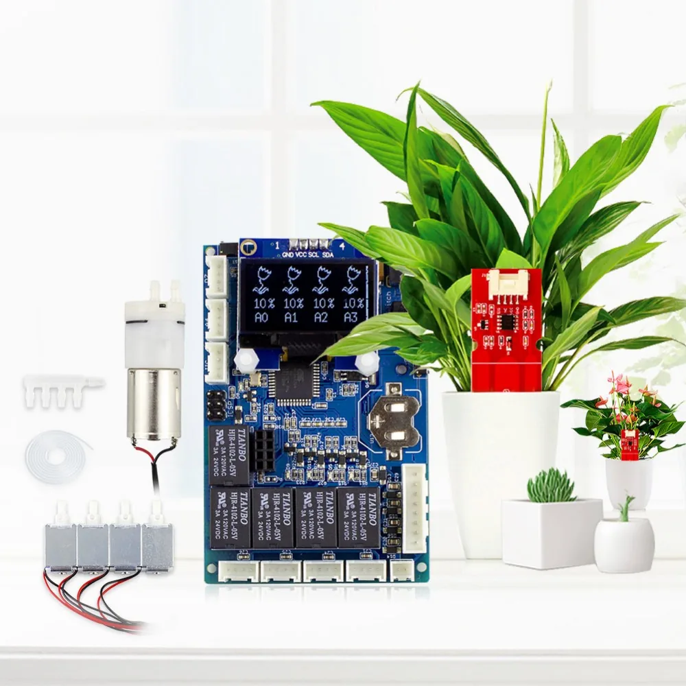 Arduino Diy Plant Watering Kit With Automatic Program Device And Capacitive Soil Moisture Sensor - 1